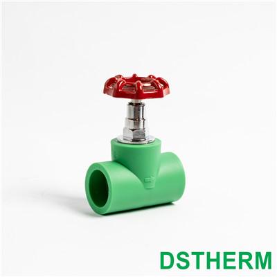Ppr Stop Valve Red Iron Handle