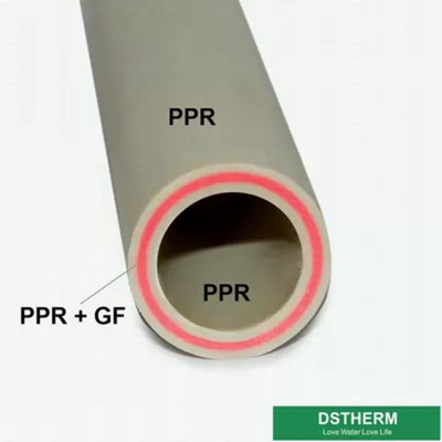 Hot / Cold Water PPR Fiberglass Composite Pipe Energy Efficient 20 * 3.4mm