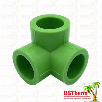 Welding Connection PPR Pipe Fittings Plastic 3D Equal Tee