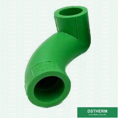 Plastic PPR Pipe Fittings Arc Shaped Flow Elbow 20mm 25mm 32mm