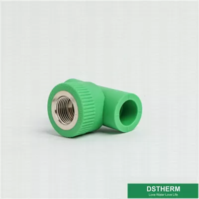 Din8077 / 8078 Ppr Pipe Fittings , Green Female Threaded Tee Good Impact