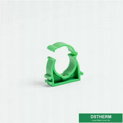 20mm Ppr Pipe Accessories Plastic Pipe Clamp Clip Green Color For Water Supply