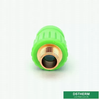 Green Ppr Pipe Accessories Fittings Male Threaded Coupling Heat Preservation