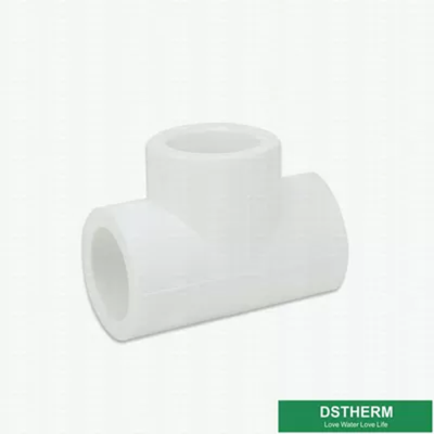 Sanitary White Ppr Pipe Fittings Reducing Tee Size Plastic Pipe Accessories Water Supply