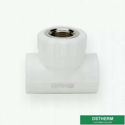 Available Technics White Ppr Pipe Accessories Fittings Female Threaded Tee Size Iso9001