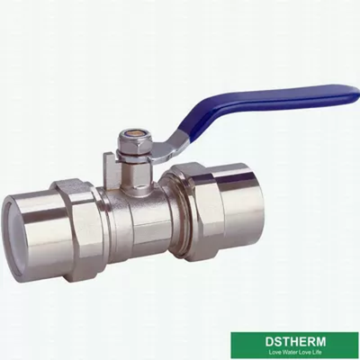 Brass And Ppr Double Union Ball Valve With Strong Cover Water Control High Flow