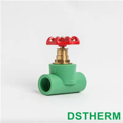 Equal Shape Ppr Stop Valve Injected Smooth Surface Elegant Appearance