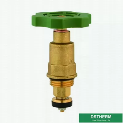 Green Plastic Handles With Brass Valve Cartridges For Ppr And Brass Stop Valve