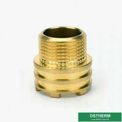 CW617N Material Customized Designs Male Brass Inserts Lighter Weight For Ppr Fittings