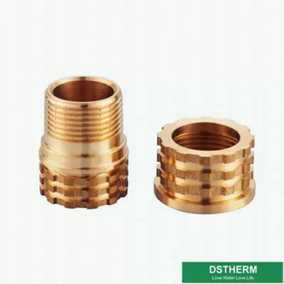 Lighter Weight Customized Precise Designs Male And Female Brass Inserts For Ppr Fittings