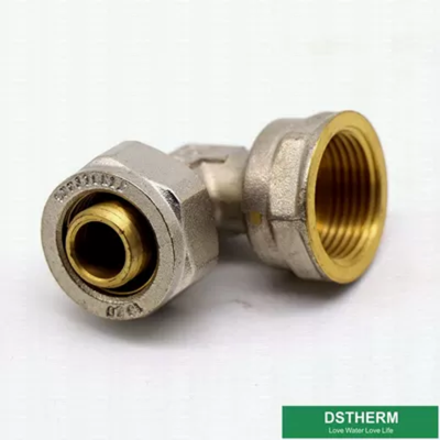 Customized Female Threaded Elbow Compression Brass Fittings Screw Fittings For Pex Aluminum Pex Pipe