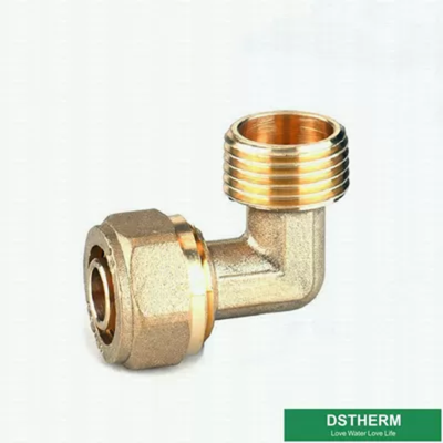 Customized Logo Brass Color PEX Brass Fittings Screw Fittings Middle Weight