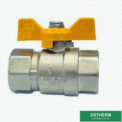 Butterfly Handle Forged Brass Ball Valve High Pressure Gas Pipe Valve