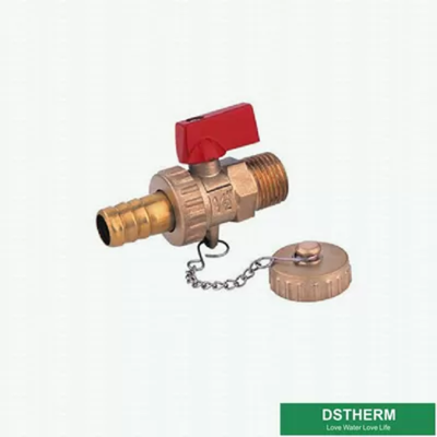 Brass Color Radiator Valve Customized Forged Brass Ball Valve Middle Weight