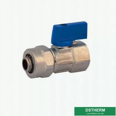 Nickel Plated Customized Mini Forged Brass Ball Valve Female Threaded Brass Ball Valve