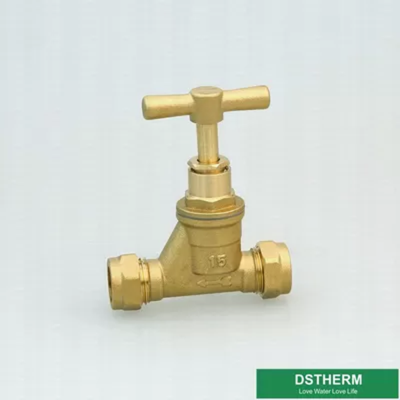 Screw Heavier Type Garden Hose Pipe Fittings Brass Forged Stop Cock Valve