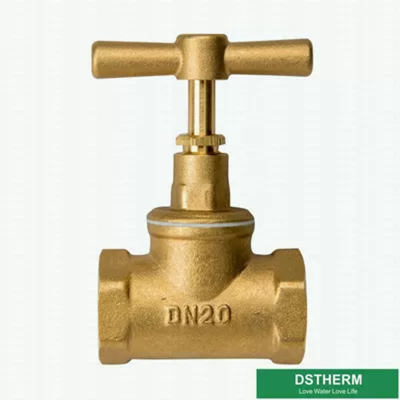 Forging Garden Hose Pipe Fittings Double Female Threaded Brass Stop Valve