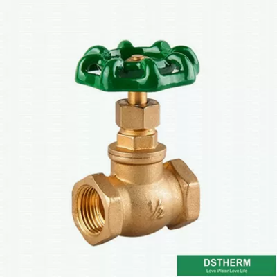 200 WOG 1/2 Inch Green Iron Handle Customized BSPT Heavier Style Brass Gate Valve