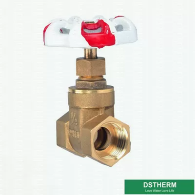 Customized OEM&ODM BSPT NPT Big Style Brass Gate Valve With Red White Iron Handle