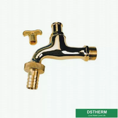 Lockable Plated Male Threaded Brass Bibcock Valve