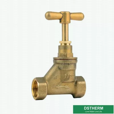 Double Female Original Brass Color Garden Tap Brass Bibcock Valve Brass Tap Brass Faucet