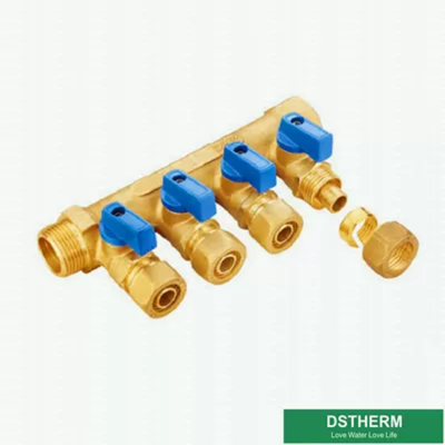 Two Ways Three Ways to Six Ways Floor Heating System Water Mixer Valve Brass Manifolds