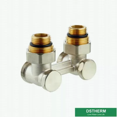 Customized Brand Brass Straight H Type Double Radiator Ball Valve For HVAC Systems