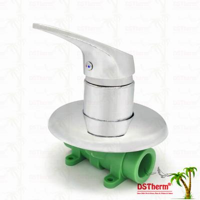 Three-way Round Panel Ppr Mixer Shower Valve Cold Hot Water Balanced Valve