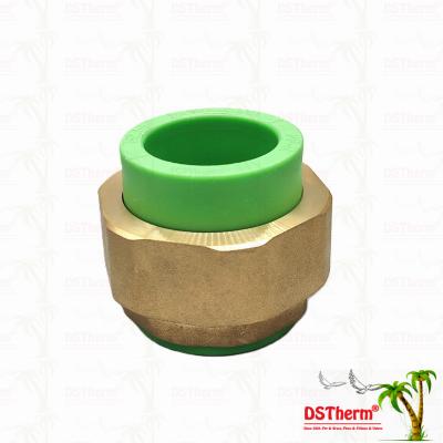 Green Ppr Double Head Threaded Union Double Union Connector High Temperature Resistance