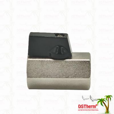 Nickel Plated Mini Ball Valve For Plumbing System 1/2'' Corrosion Resistance Space Efficiency