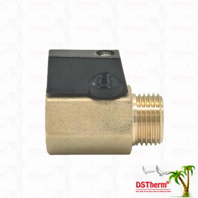 Brass Female and Male Mini Ball Valve For Plumbing System 1/2'' Corrosion Resistance