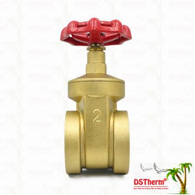 Brass Gate Valve With Red Handle 2