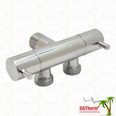 3-Way Diverter Valve Double Switch Angle Valve One-inlet Two-outlet Angle Valve Double Handle Angle Valve