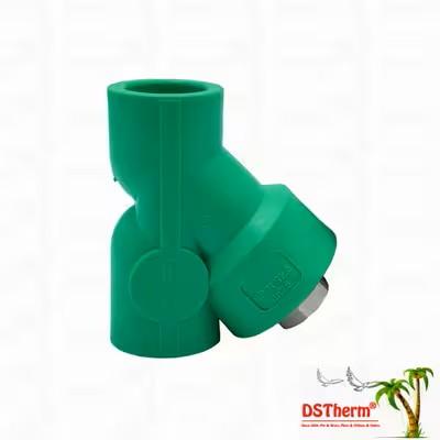 PPR Strainer Valve PN25 Compact Y-Shape Filter Valve 20–32mm for Water Systems